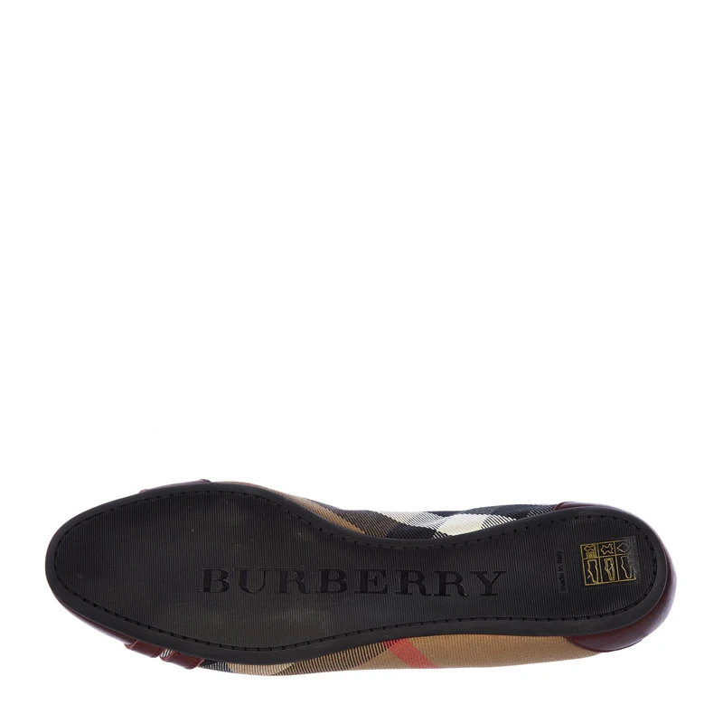 Burberry 博柏利 女士黑色格纹皮鞋 3941546 商品