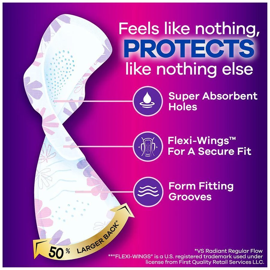 商品Always|FlexFoam Pads, with Wings Lightly Scented, Size 5, Extra Heavy Overnight Absorbency,价格¥99,第3张图片详细描述