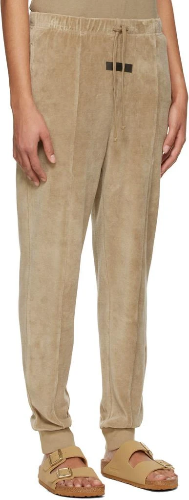 商品Essentials|Tan Cotton Lounge Pants,价格¥256,第2张图片详细描述