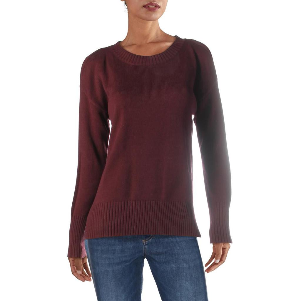 BCBG Max Azria Women's Cold Shoulder High-Low Long Sleeve Pullover Sweater商品第1张图片规格展示