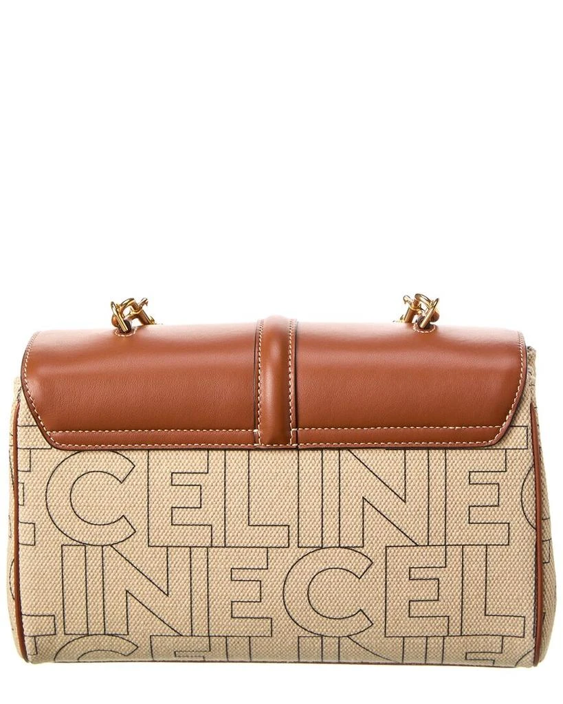 商品Celine|CELINE Teen Soft 16 Canvas & Leather Shoulder Bag,价格¥16384,第2张图片详细描述