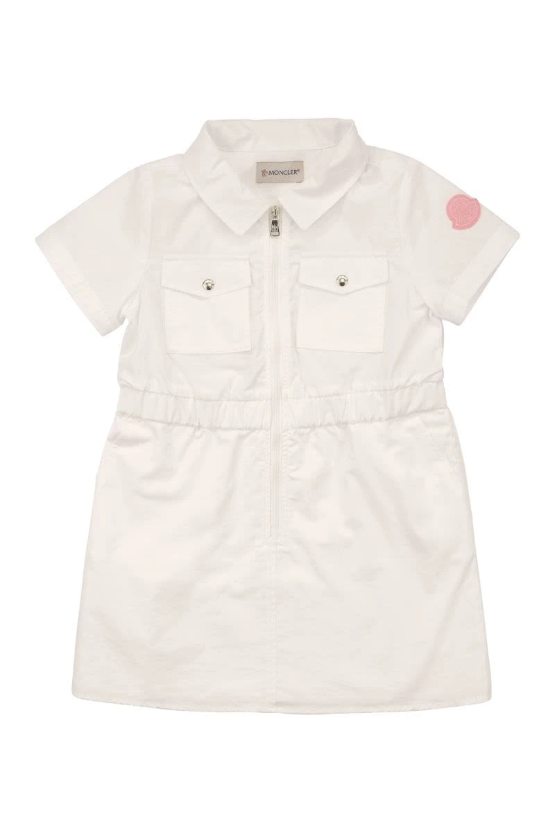 商品【商品预售7天】 Moncler|Moncler 女童连衣裙 2G00002595BI001 白色,价格¥740,第1张图片