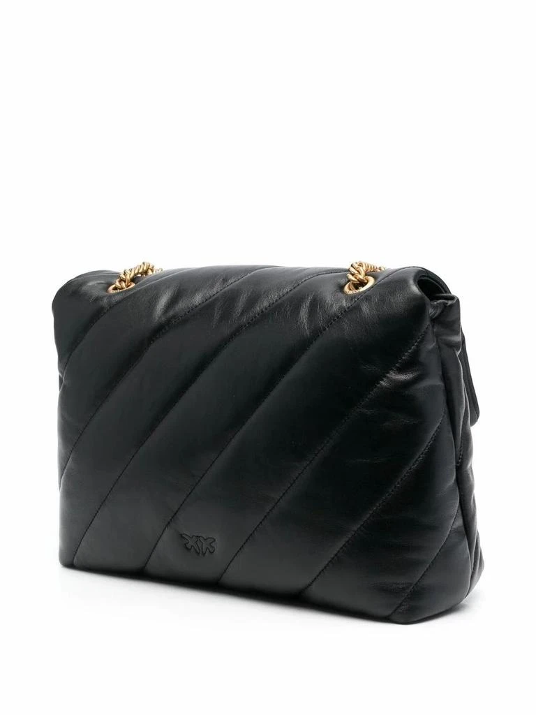 商品PINKO|Pinko women's black leather shoulder bag,价格¥4174,第3张图片详细描述