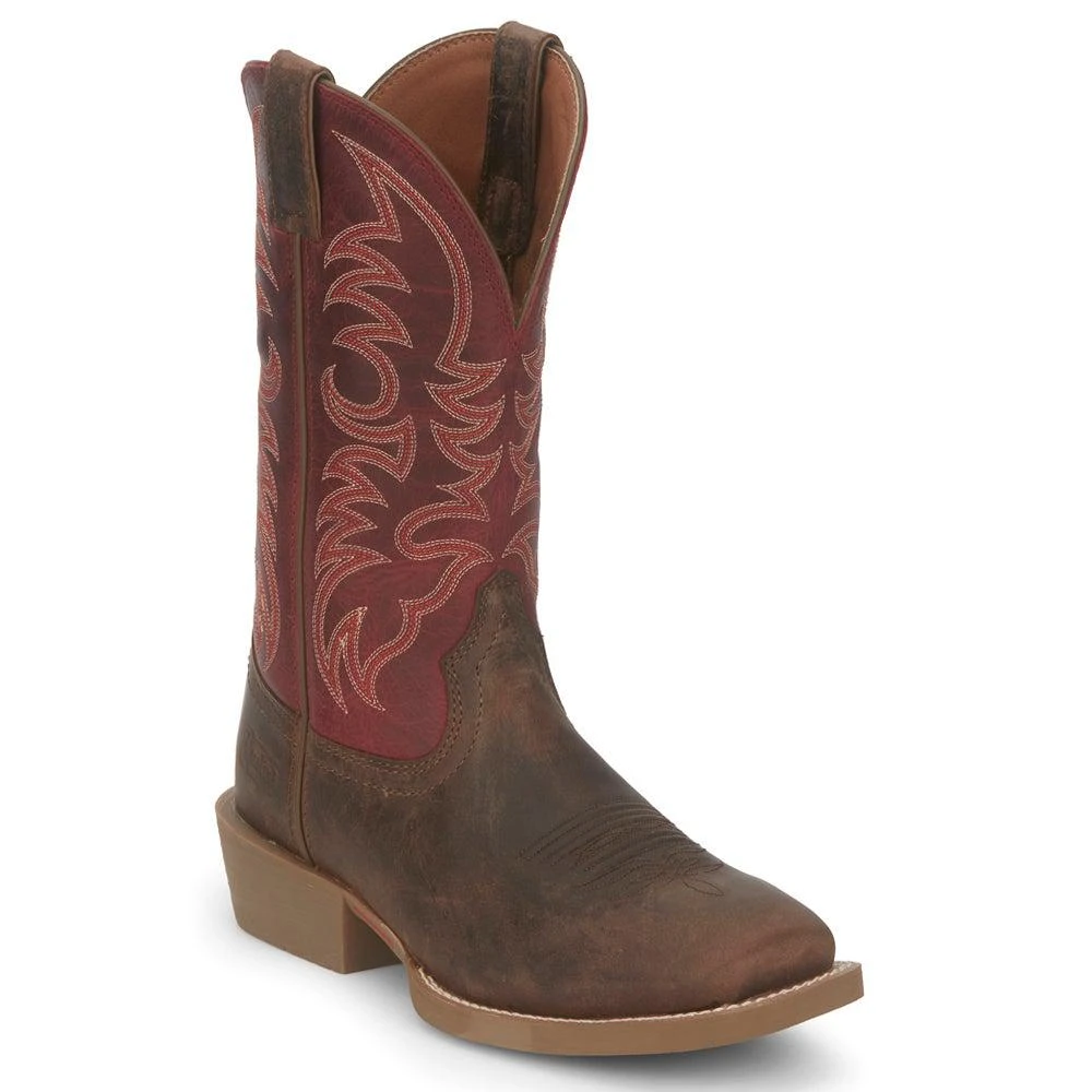 商品Justin Boots|Stampede 12" Wide Square Toe Cowboy Boots,价格¥1362,第2张图片详细描述