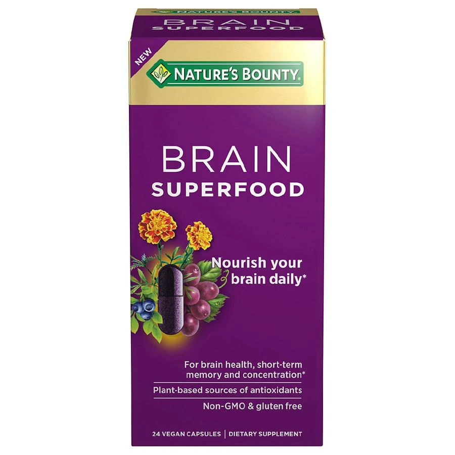 商品Nature's Bounty|Brain Superfood Supplements,价格¥250,第1张图片