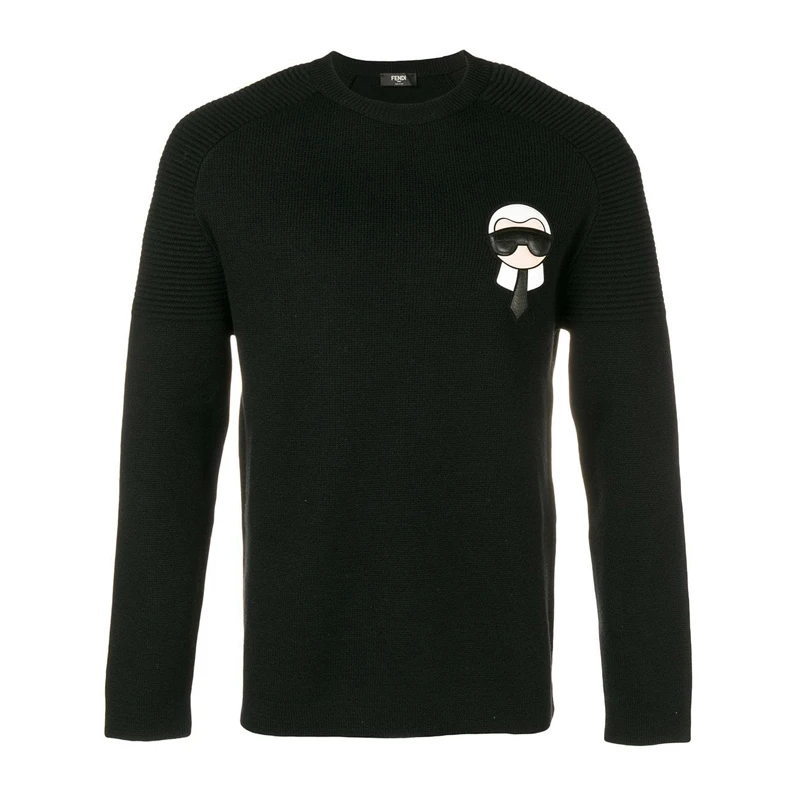 商品Fendi|Fendi 芬迪 男士黑色Karlito羊毛毛衣 FAE525-A52W-F0RWK,价格¥4529,第1张图片