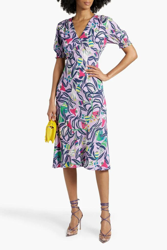 商品Diane von Furstenberg|Jemma printed crepe midi dress,价格¥1417,第2张图片详细描述