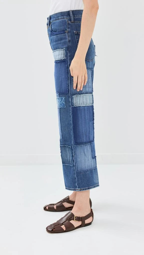 商品Ralph Lauren|Patchwork Crop Denim Jeans,价格¥1134,第3张图片详细描述