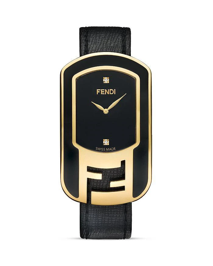 商品Fendi|Black Enamel Chameleon Watch, 29mm,价格¥7101,第1张图片