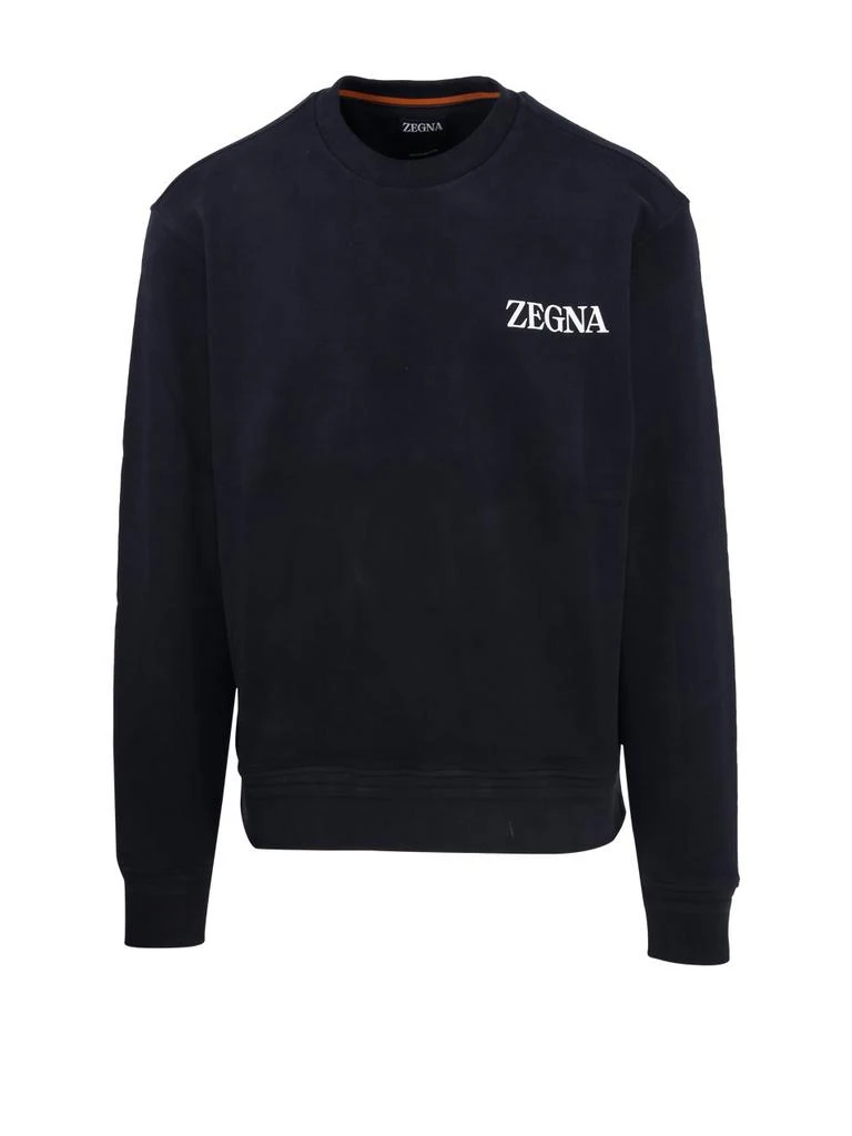 商品Zegna|Ermenegildo Zegna Logo-Printed Crewneck Sweatshirt,价格¥3165,第1张图片