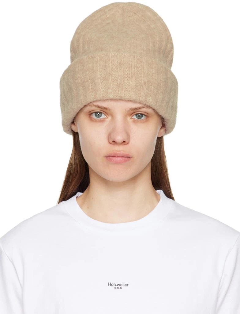 商品HOLZWEILER|Beige Erica Beanie,价格¥516,第1张图片