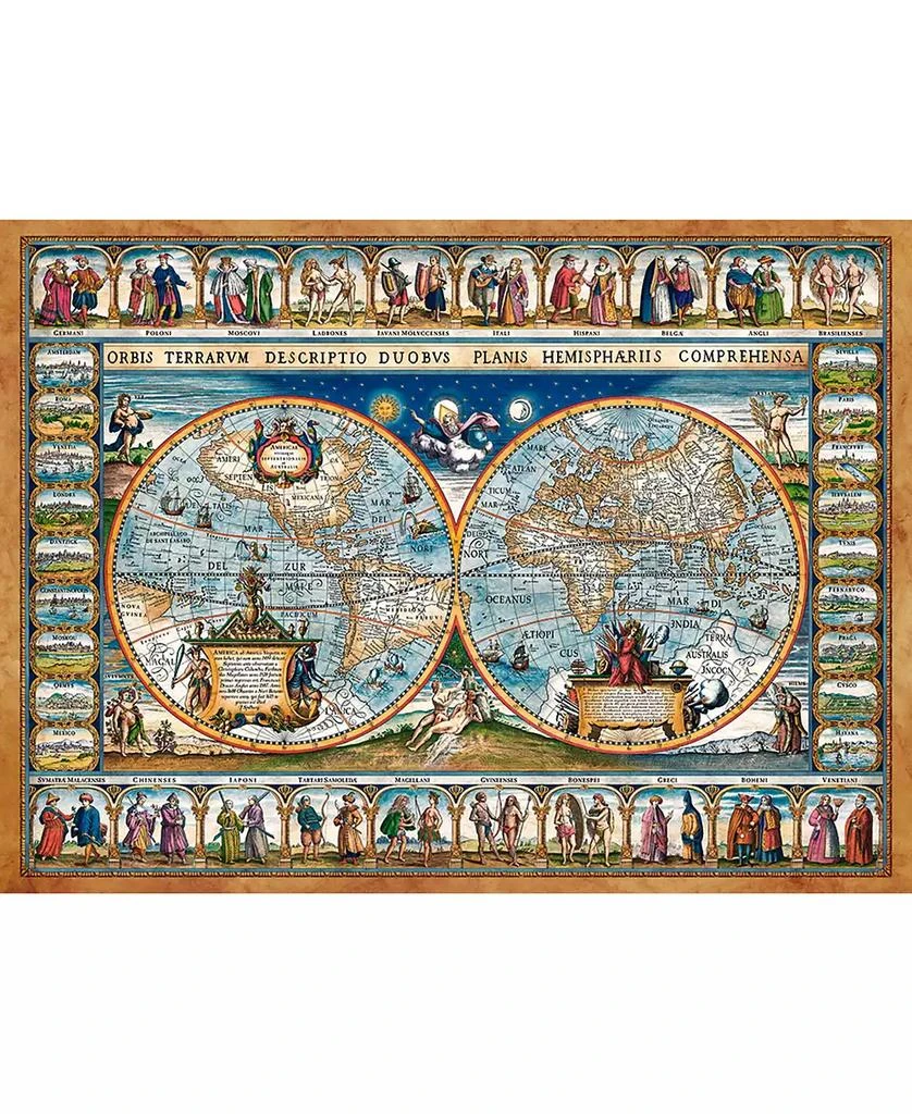 商品Castorland|Map of the world, 1639 2000 Piece Jigsaw Puzzle,价格¥246,第1张图片