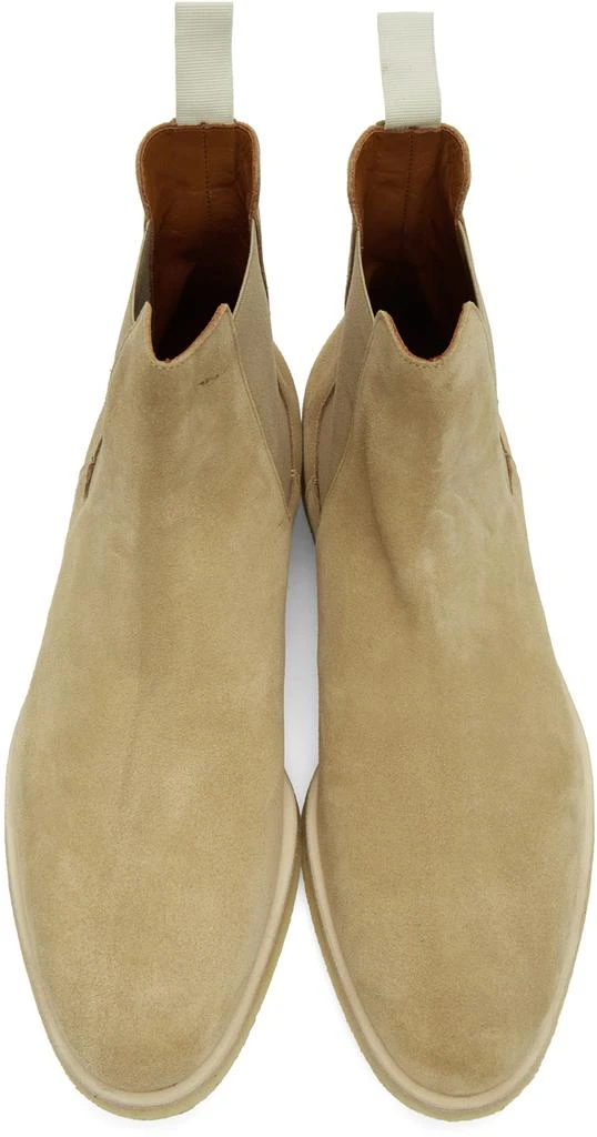 商品Common Projects|Beige Suede Chelsea Boots,价格¥2448,第5张图片详细描述