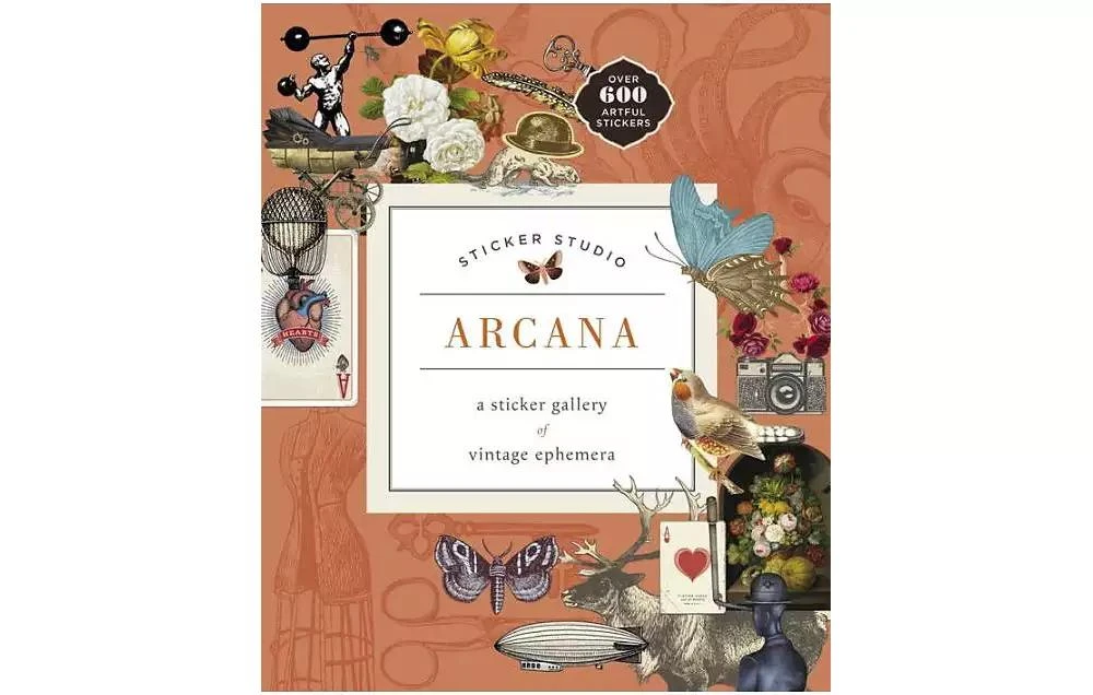 商品Barnes & Noble|Sticker Studio - Arcana - A Sticker Gallery of Vintage Ephemera by Chloe Standish,价格¥193,第1张图片