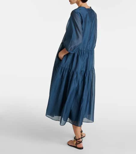 商品Max Mara|Etienne cotton and silk voile midi dress,价格¥4215,第3张图片详细描述