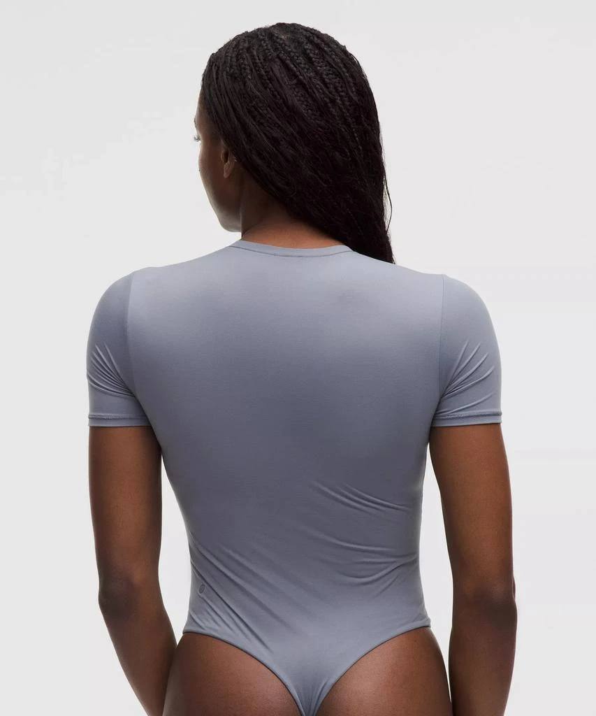 Wundermost Ultra-Soft Nulu Short-Sleeve Crew Thong Bodysuit 商品