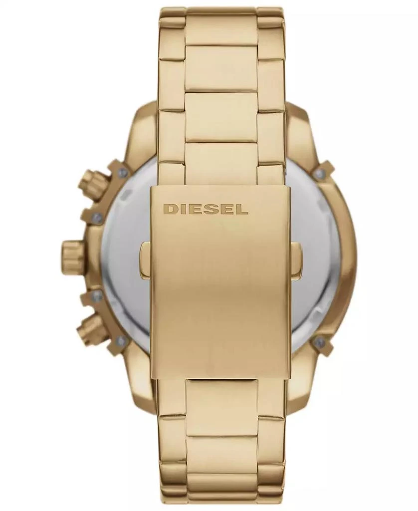 商品Diesel|Men's Chronograph Griffed Gold-Tone Stainless Steel Bracelet Watch 48mm,价格¥1276,第3张图片详细描述