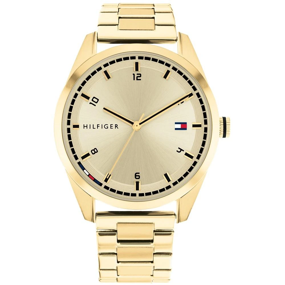 商品Tommy Hilfiger|Men's Gold-tone Bracelet Watch 43mm,价格¥650,第1张图片