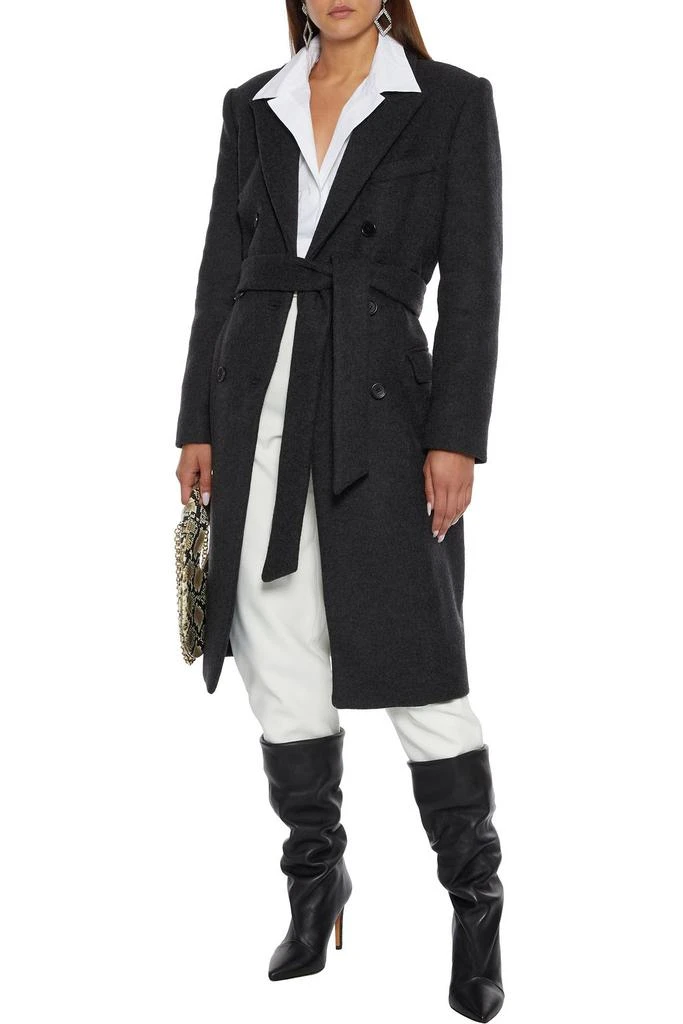 商品IRO|Irois double-breasted belted wool-blend felt coat,价格¥1731,第2张图片详细描述