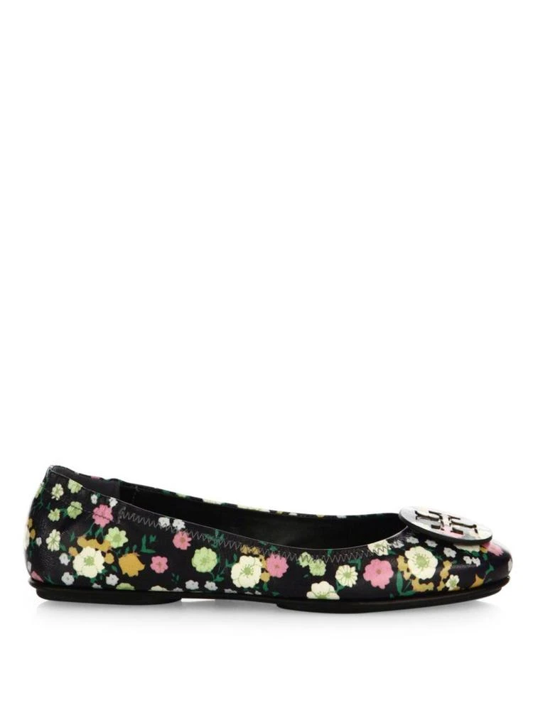 商品Tory Burch|Minnie Travel Floral-Print Leather Ballet Flats,价格¥685,第5张图片详细描述