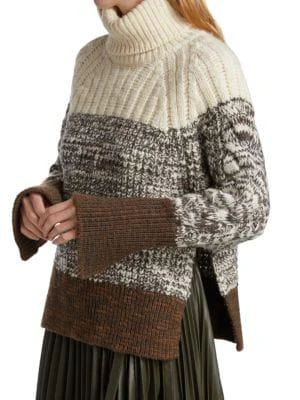 商品3.1 Phillip Lim|Chunky Striped Turtleneck Sweater,价格¥825,第3张图片详细描述