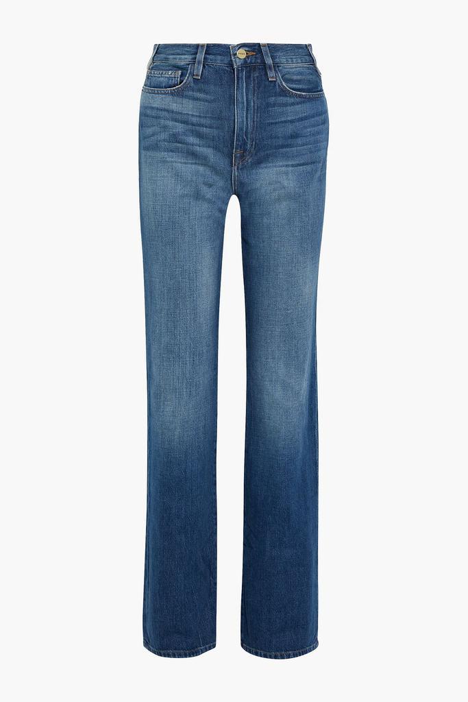 商品FRAME|Le Jane faded high-rise straight-leg jeans,价格¥886,第1张图片