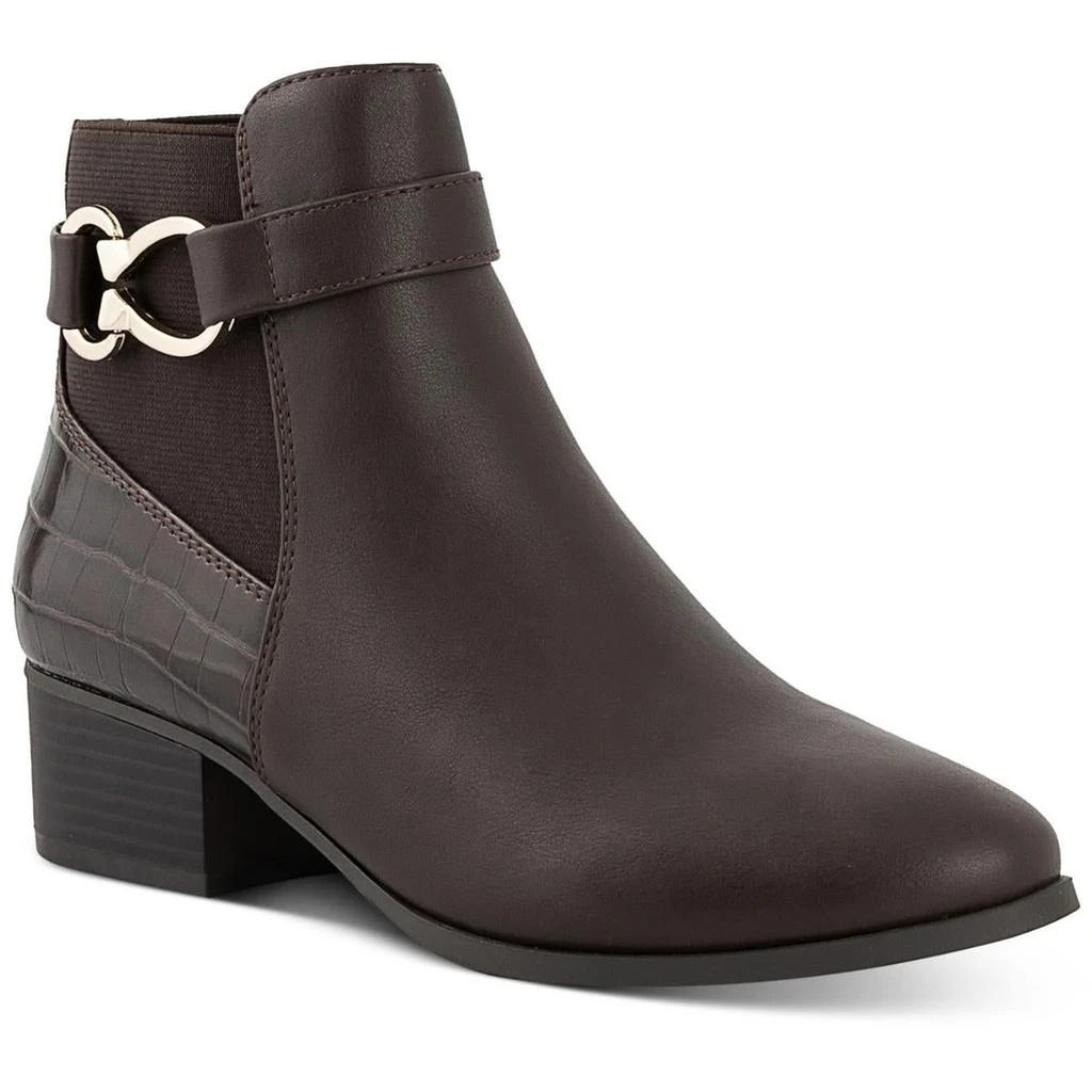 商品Karen Scott|Karen Scott Womens Nadine Faux Leather Ankle Ankle Boots,价格¥130,第3张图片详细描述