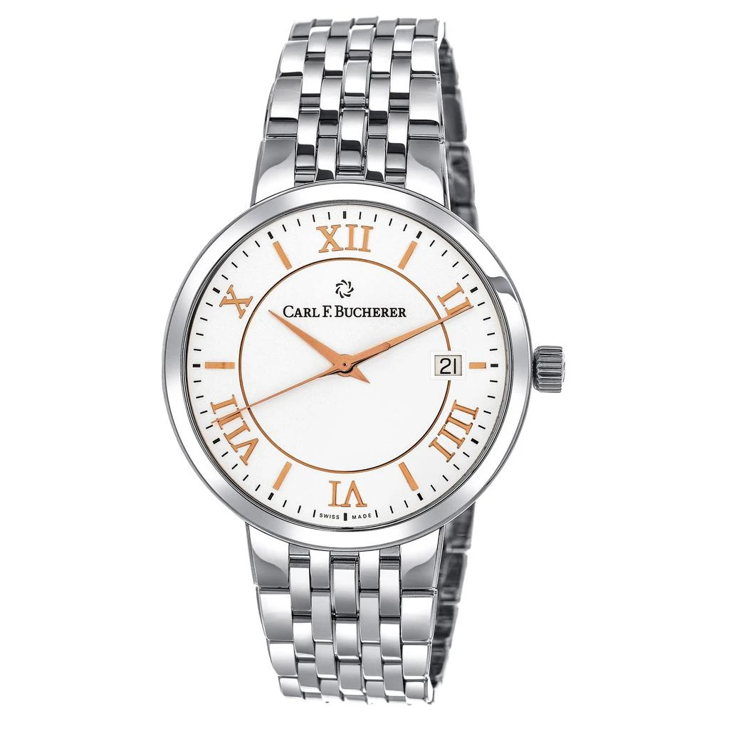 商品Carl F. Bucherer|Carl F. Bucherer Adamavi AutoDate Stainless Steel Automatic Men's Watch 00.10314.08.15.22,价格¥11138,第1张图片