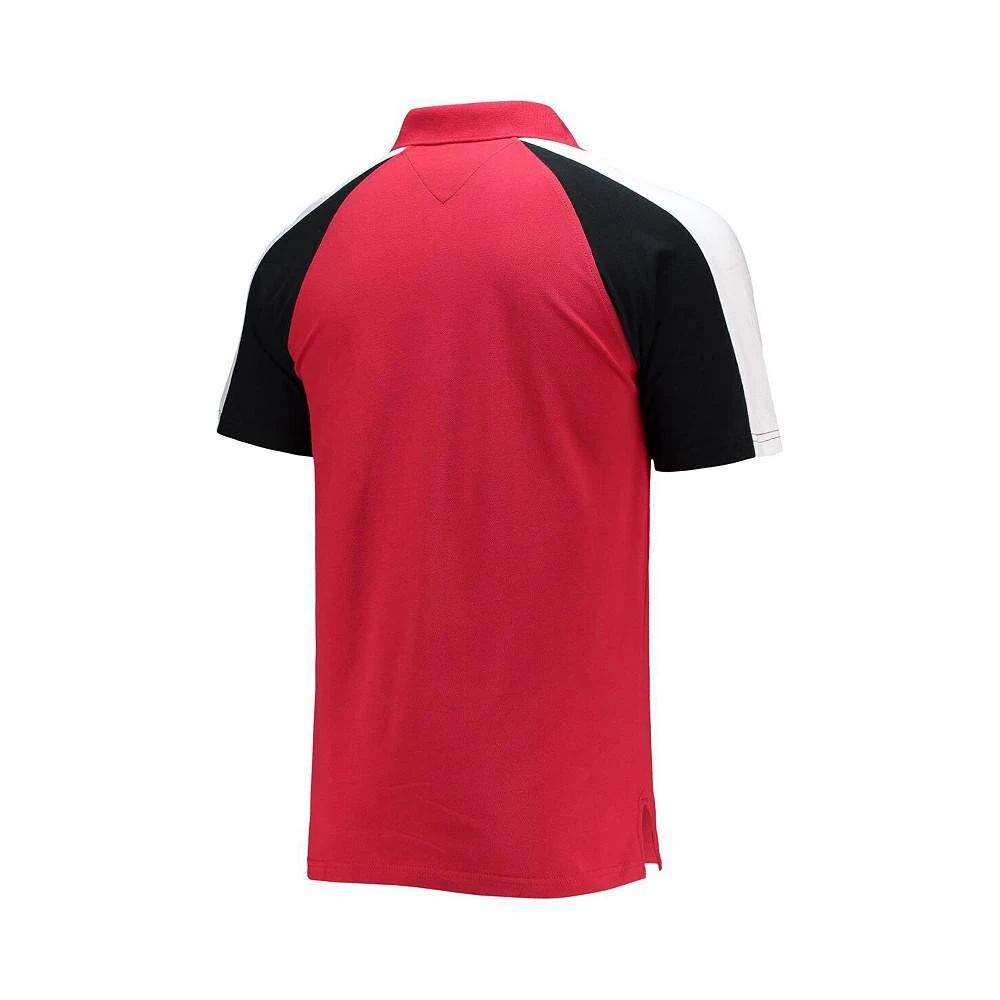 商品Tommy Hilfiger|Men's Red, White Tampa Bay Buccaneers Holden Raglan Polo Shirt,价格¥390,第3张图片详细描述