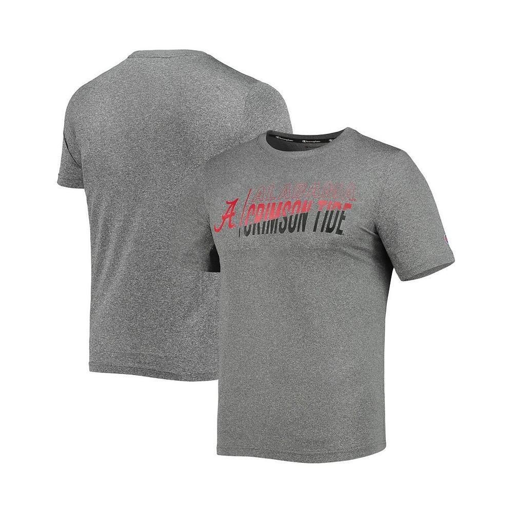 商品CHAMPION|Men's Gray Alabama Crimson Tide Slash Stack T-shirt,价格¥180,第1张图片
