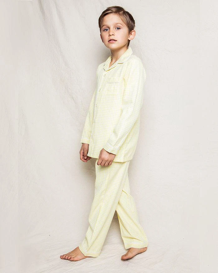 商品Petite Plume|Unisex Gingham Pajama Set - Baby, Little Kid, Big Kid,价格¥433,第2张图片详细描述