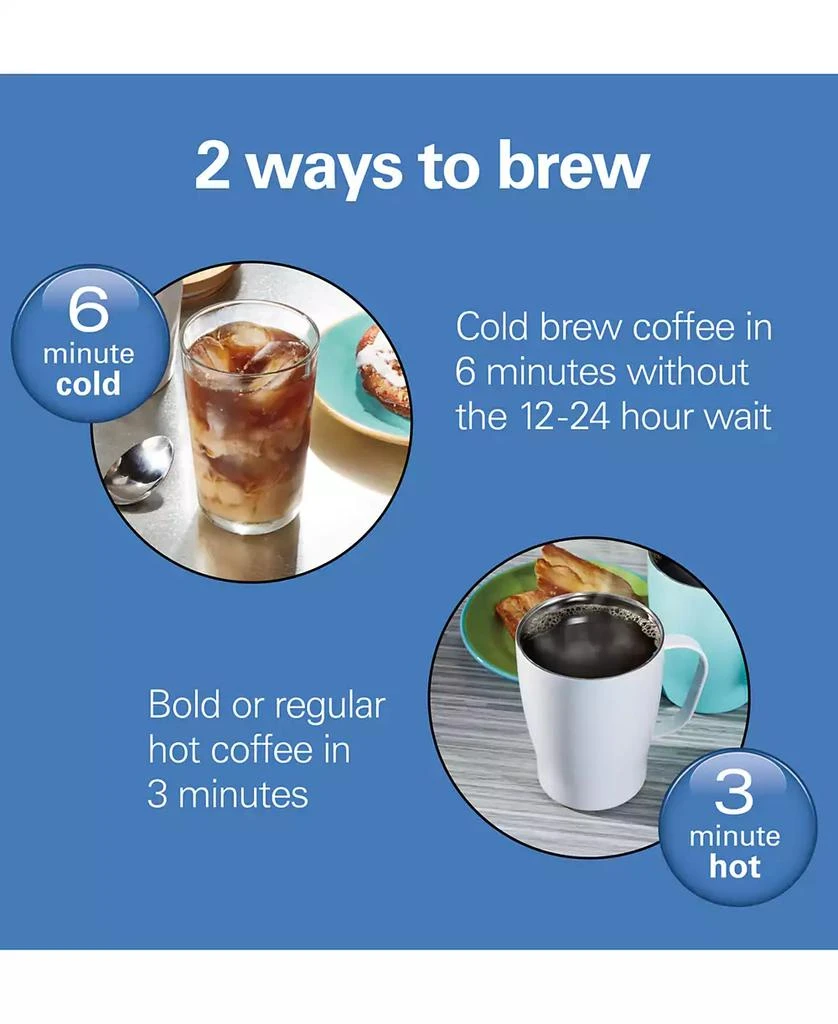 商品Hamilton Beach|Convenient Craft Single-Serve Rapid Cold Brew & Hot Coffee Maker,价格¥486,第3张图片详细描述
