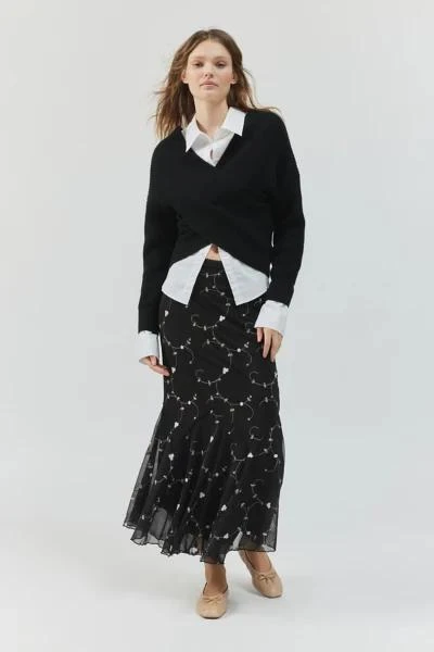 商品Kimchi Blue|Kimchi Blue Nanette Embroidered Maxi Skirt,价格¥340,第1张图片