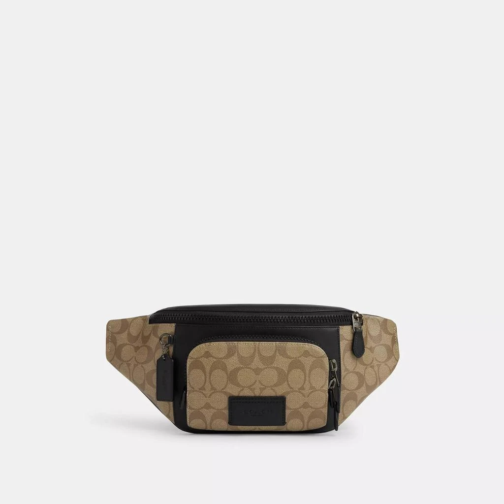 商品Coach|Coach Outlet Track Belt Bag In Signature Canvas,价格¥1245,第1张图片