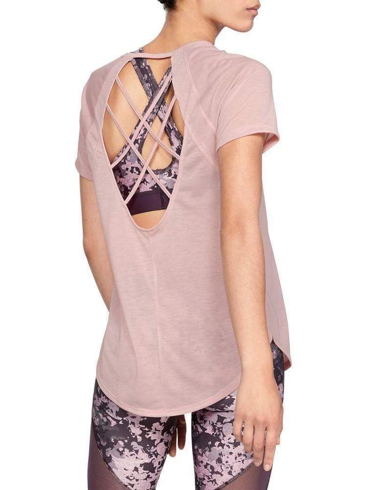 商品Under Armour|Short Sleeve Strappy Back Top,价格¥149,第3张图片详细描述