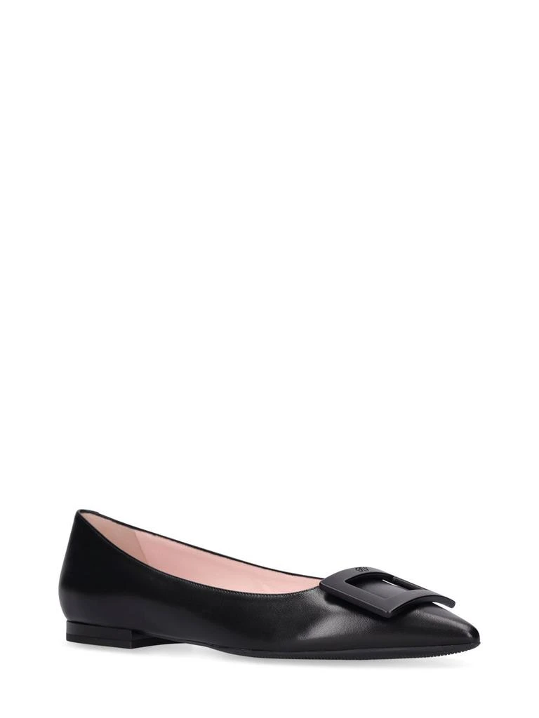 商品Roger Vivier|10mm Gommettine Leather Ballerinas,价格¥5621,第2张图片详细描述