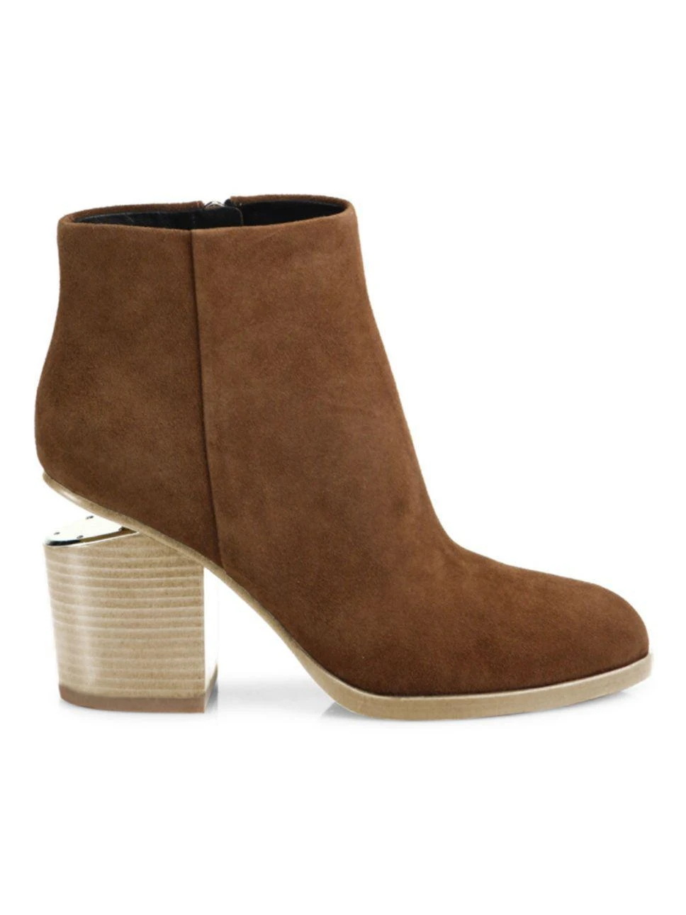 商品Alexander Wang|Gabi Tilt-Heel Suede Booties,价格¥4877,第1张图片