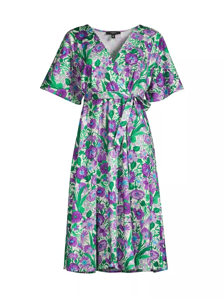 商品Weekend Max Mara|Dizzy Floral Wrap Midi-Dress,价格¥1223,第1张图片