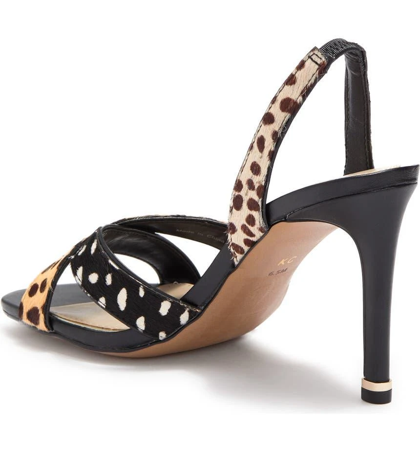 商品Kenneth Cole|Brandy Cheetah Genuine Calf Hair Slingback Sandal,价格¥196,第2张图片详细描述