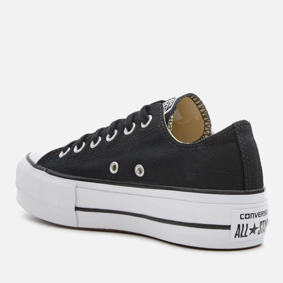 商品Converse|CONVERSE WOMEN'S CHUCK TAYLOR ALL STAR LIFT OX TRAINERS - BLACK/WHITE/WHITE,价格¥345,第2张图片详细描述