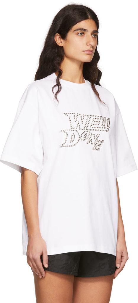 商品We11done|White Cotton T-Shirt,价格¥495,第4张图片详细描述