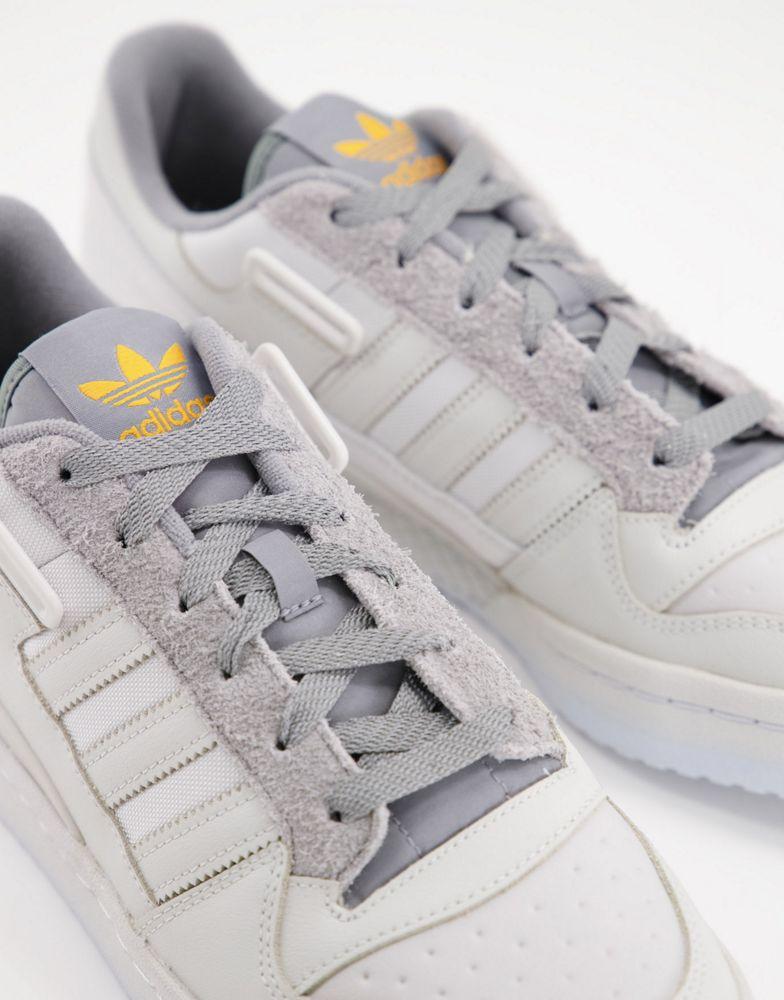 adidas Originals Forum low trainers in grey and off white商品第2张图片规格展示