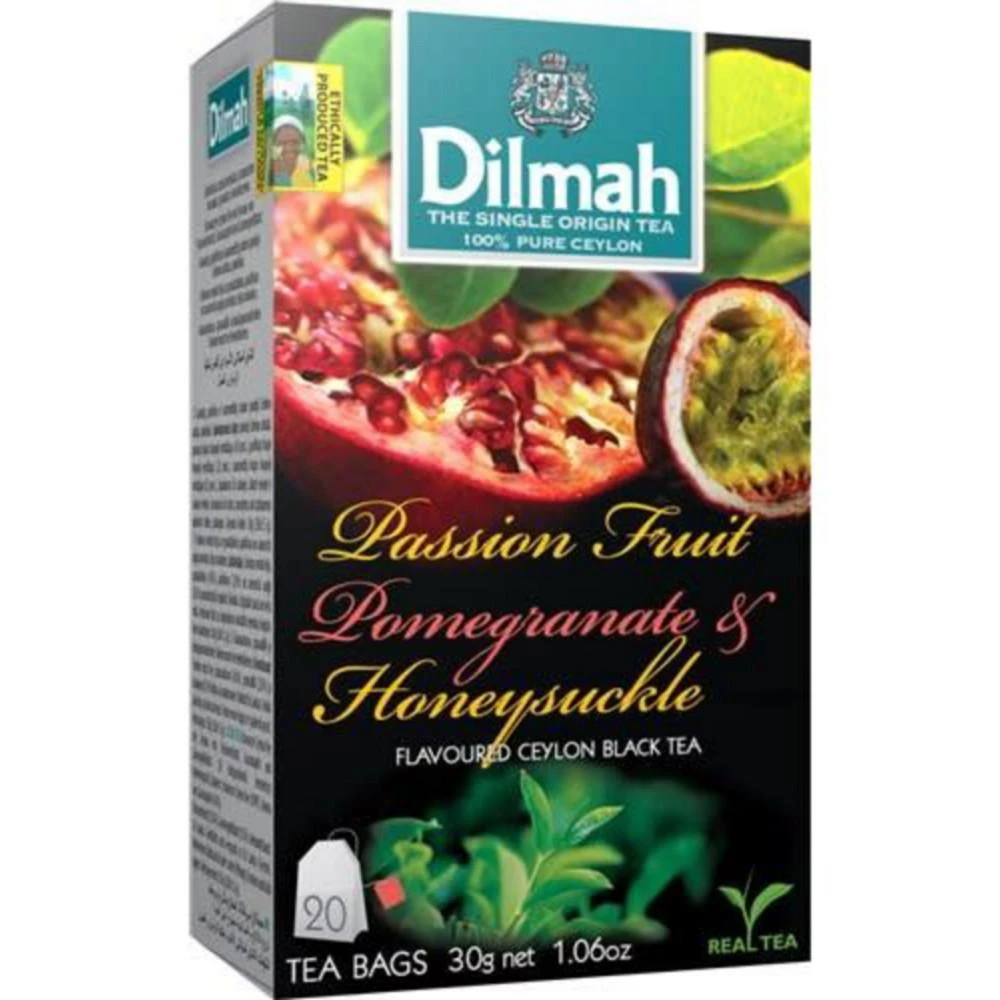 商品Dilmah|Passion Fruit, Pomegranate & Honeysuckle Black Tea (Pack of 3),价格¥139,第1张图片