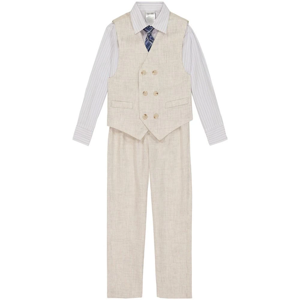 商品Calvin Klein|Little Boys Antique Heather Vest Set, 4 Piece,价格¥388,第1张图片