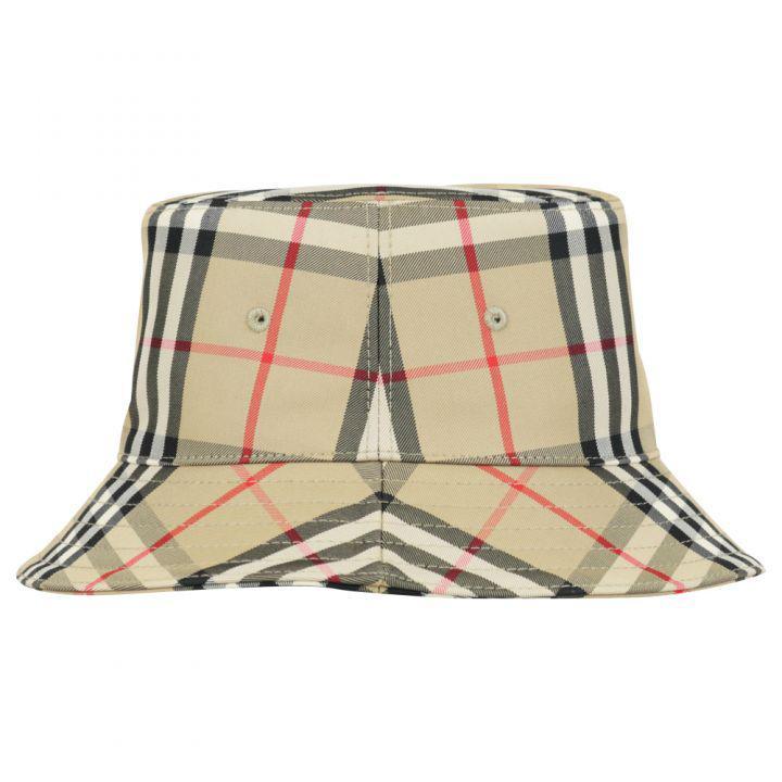 商品Burberry|Beige Check Gabriel Bucket Hat,价格¥1301,第1张图片