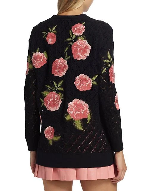 商品Alice + Olivia|Bradford Embroidered Grandpa Cardigan,价格¥2664,第5张图片详细描述