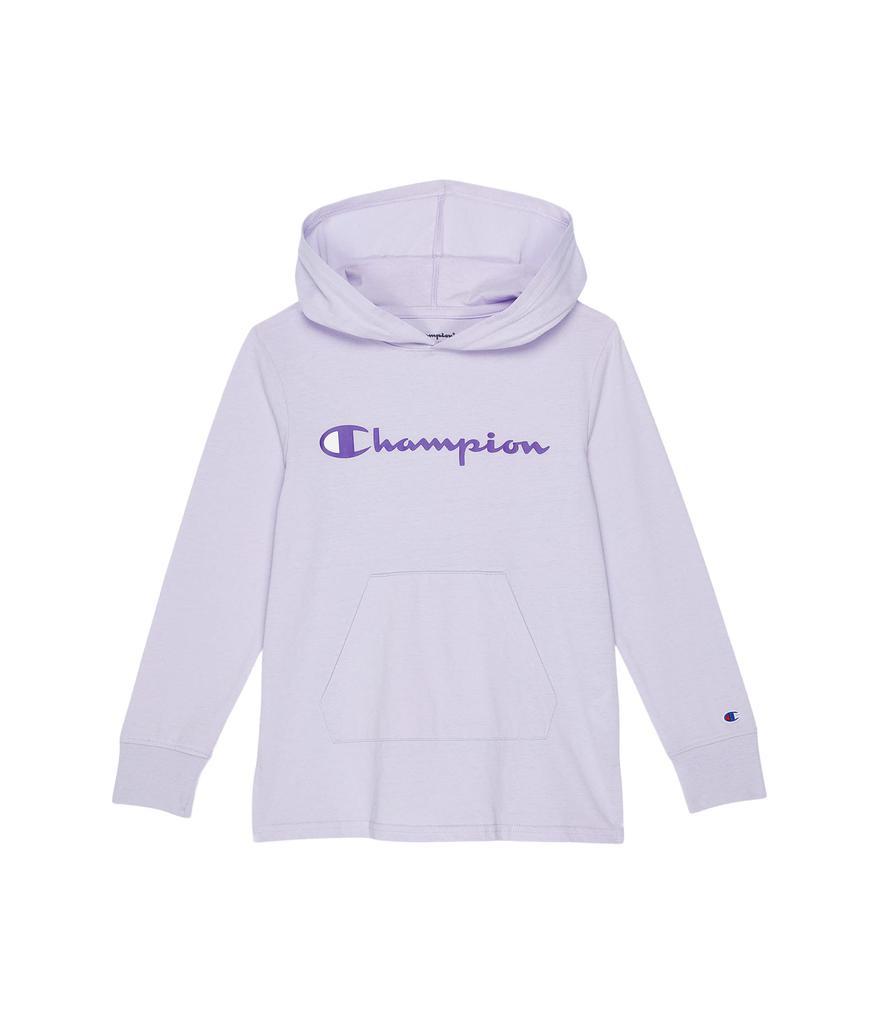 商品CHAMPION|Classic Script Hooded Jersey Tee (Big Kids),价格¥101,第1张图片