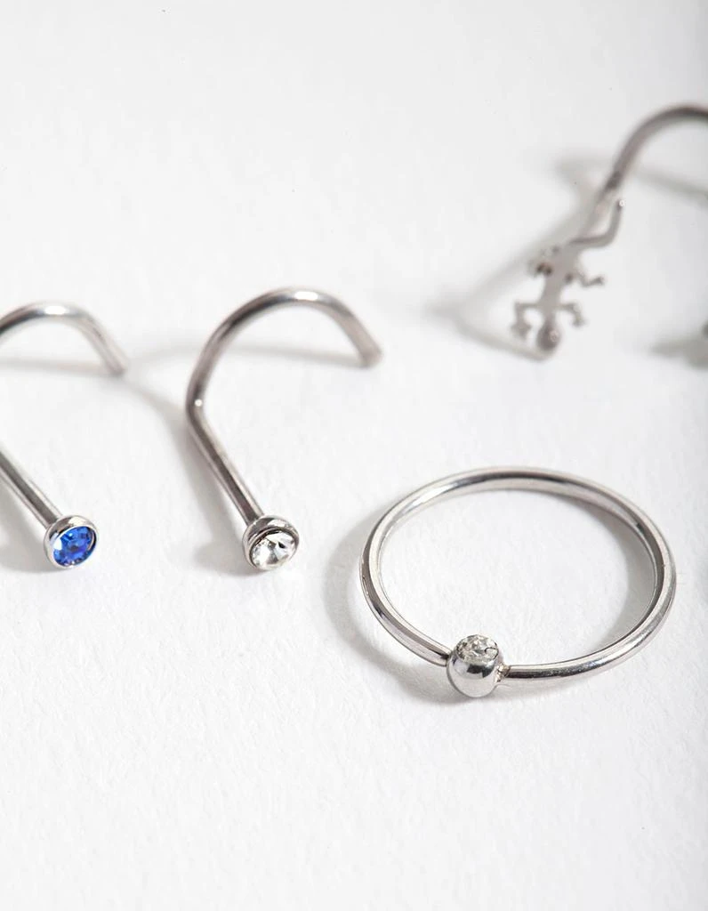 商品Lovisa|Rhodium Surgical Steel Animal Nose Jewellery Pack,价格¥102,第2张图片详细描述