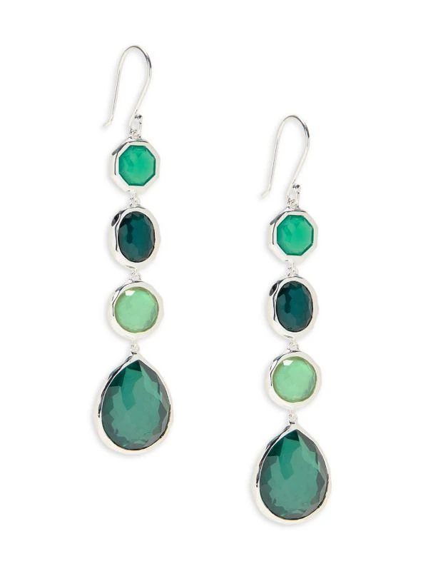 商品Ippolita|Sterling Silver, Mother Of Pearl & Clear Quartz Rock Candy® Drop Earrings,价格¥4923,第1张图片