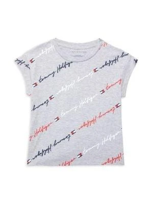 商品Tommy Hilfiger|​Girl’s Stripe Logo Tee,价格¥67,第1张图片